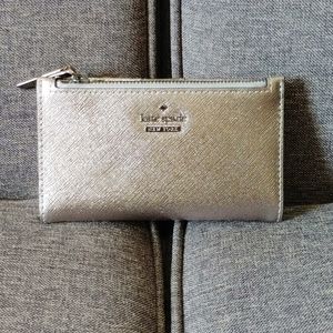 Kate Spade Silver Mikey Wallet